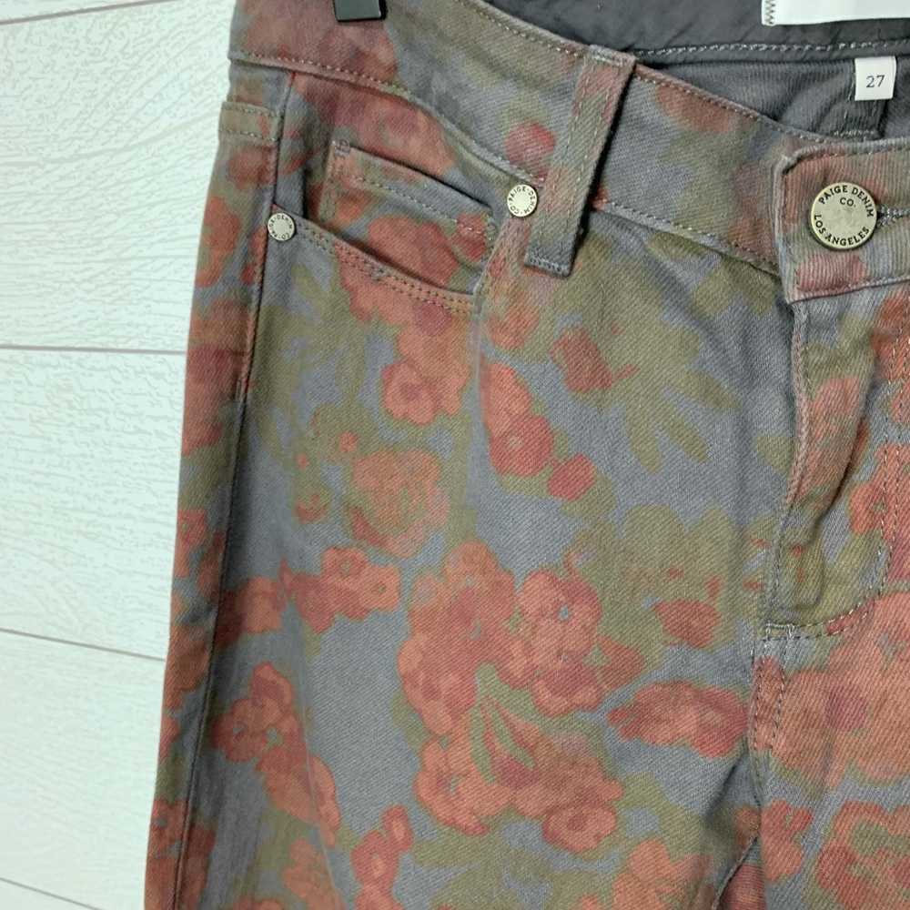 Paige Floral Ankle Jeans Size 27 - Picture 10 of 15